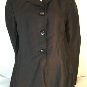 NWT Gruppo Americano Women's Black Linen Jacket